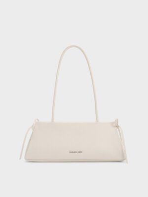 Charles & Keith - Hazel Bow Elongated Trapeze Shoulder Bag