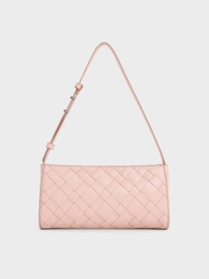 Charles & Keith - Ivette Woven Elongated Shoulder Bag
