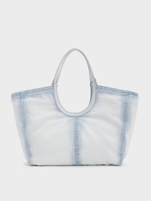 Charles & Keith - Ivette Denim Tote Bag