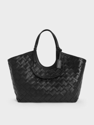 Charles & Keith - Ivette Woven Tote Bag