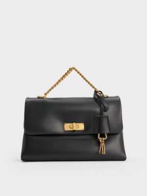 Charles & Keith - Kerry Chain-Handle Crossbody Bag