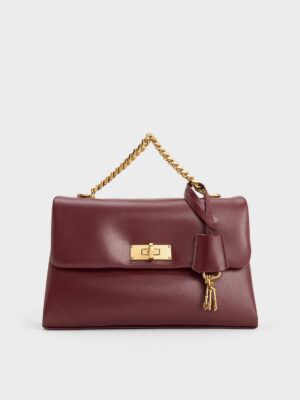 Charles & Keith - Kerry Chain-Handle Crossbody Bag