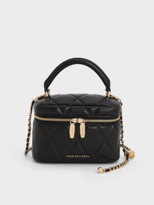 Charles & Keith - Arwen Quilted Top Handle Vanity Bag