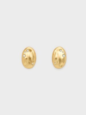 Charles & Keith - Ottilie Crystal Sculptural Stud Earrings