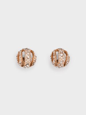 Charles & Keith - Aine Crystal Sculptural Hoop Earrings
