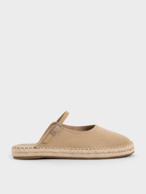 Charles & Keith - Bernadine Faux Suede Espadrille Mules