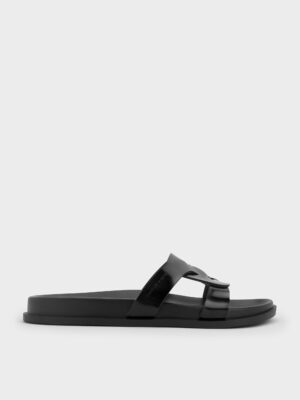 Charles & Keith - Fannie Interwoven Cut-Out Slide Sandals