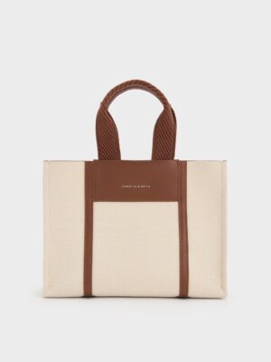 Charles & Keith - Mini Shalia Canvas Tote Bag