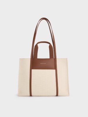 Charles & Keith - Shalia Canvas Tote Bag