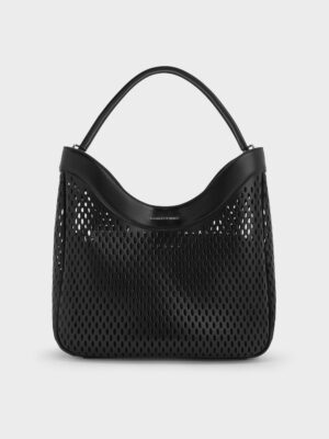 Charles & Keith - Juno Perforated Hobo Bag