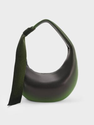 Charles & Keith - Toni Gradient Knotted Crescent Hobo Bag