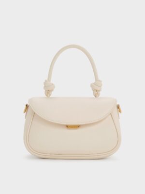 Charles & Keith - Sammie Knotted-Handle Front-Flap Bag