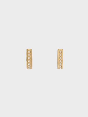 Charles & Keith - Maeve Pearl-Embellished Hoop Earrings