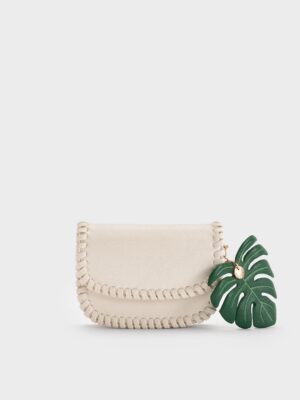 Charles & Keith - Blume Braided Chain-Handle Wallet