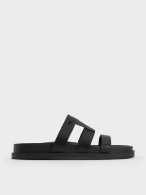 Charles & Keith - Petina Leather Flatform Sandals