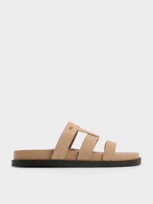 Charles & Keith - Petina Suede Flatform Sandals