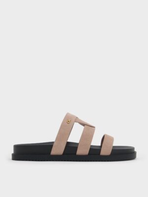 Charles & Keith - Petina Suede Flatform Sandals