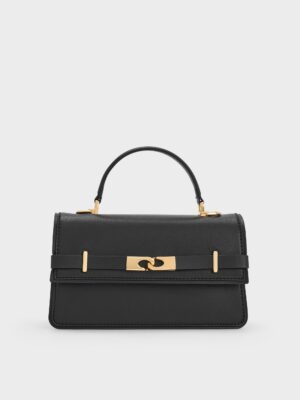 Charles & Keith - Arlet Belted Top Handle Bag