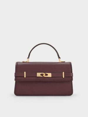 Charles & Keith - Arlet Belted Top Handle Bag