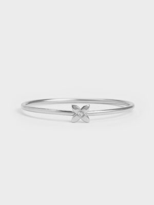 Charles & Keith - Felicity Flower-Motif Crystal Bangle