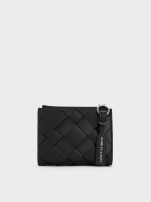 Charles & Keith - Ivette Woven Top-Zip Small Wallet