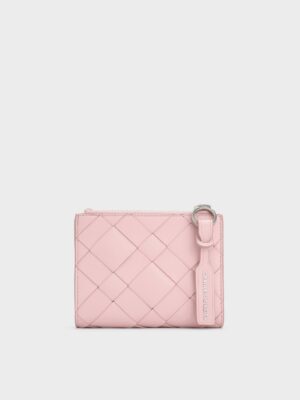 Charles & Keith - Ivette Woven Top-Zip Small Wallet
