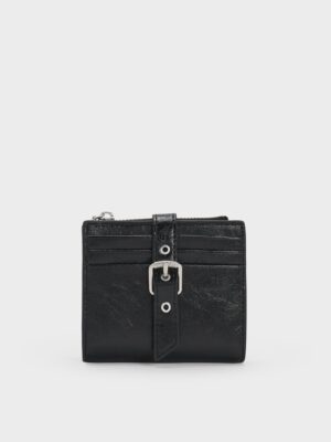 Charles & Keith - Blaise Grommet-Belt Top-Zip Small Wallet
