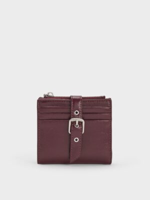 Charles & Keith - Blaise Grommet-Belt Top-Zip Small Wallet