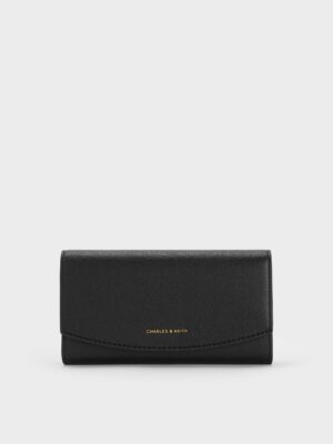 Charles & Keith - Briony Curved Flap Long Wallet