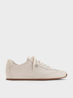 Charles & Keith - Jace Leather Sneakers