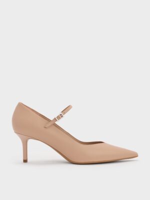 Charles & Keith - Pointed-Toe Stiletto-Heel Pumps