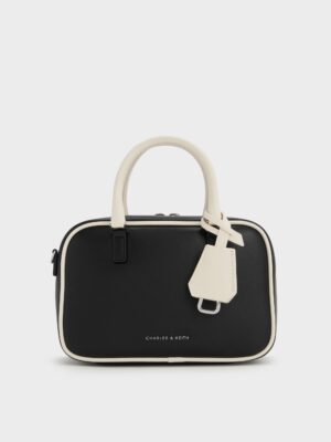 Charles & Keith - Mini Sianna Two-Tone Bowling Bag