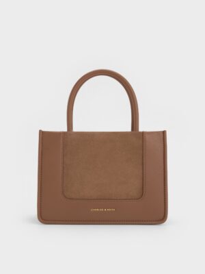 Charles & Keith - Mini Daylla Recycled Suede Tote Bag