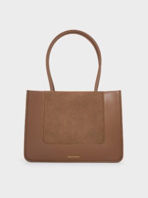 Charles & Keith - Daylla Recycled Suede Tote Bag