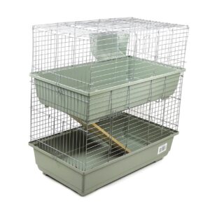Rabbit & Guinea Pig Cage 80cm Double - Beige | Little Friends