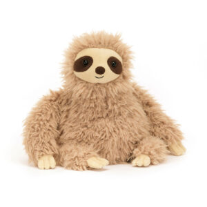Jellycat SEL3SL Selma Sloth Fluffy Caramel Plush Sitting Soft Toy