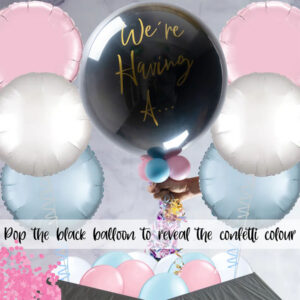 'Poppable' Pink Confetti Gender Reveal Balloon Package