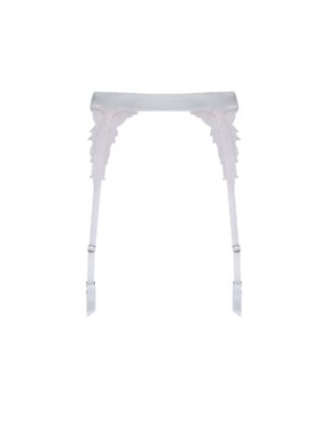Aria White Suspender Belt