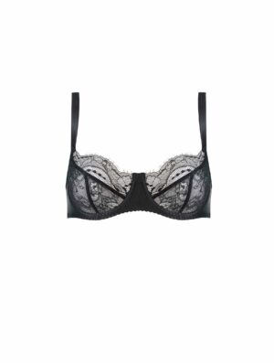 Signature Lace Balcony Bra - Black