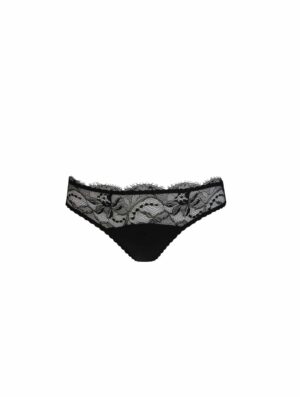 Signature Lace Thong - Black