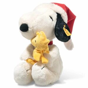 Steiff 684340 Snoopy Christmas with Woodstock Plush Sitting Soft Toy
