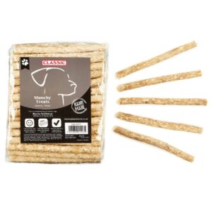 Dog Munchy Rolls Natural Treat Chew Pack of 100 - 125mm | Classic