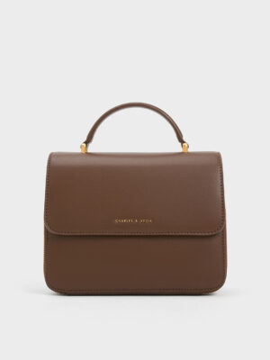 Charles & Keith - Octavia Front Flap Top Handle Bag