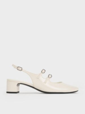 Charles & Keith - Clementine Double-Strap Slingback Mary Jane Pumps