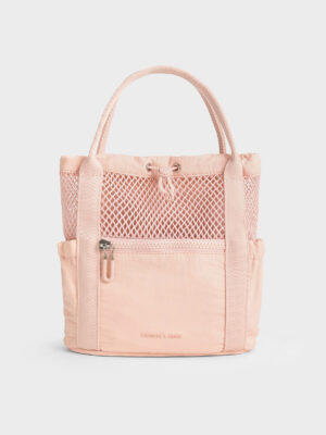 Charles & Keith - Terra Mesh & Nylon Multi-Way Bag