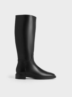 Charles & Keith - Side-Zip Knee-High Riding Boots