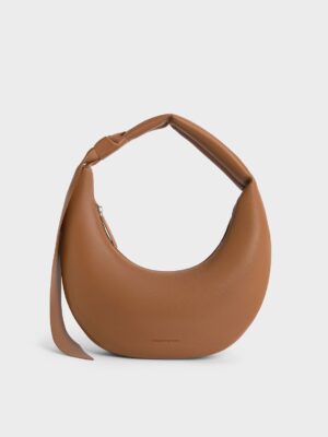 Charles & Keith - Mini Toni Knotted Crescent Hobo Bag
