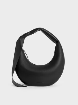 Charles & Keith - Mini Toni Knotted Crescent Hobo Bag