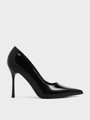 Charles & Keith - Kyra Leather Pointed-Toe Pumps