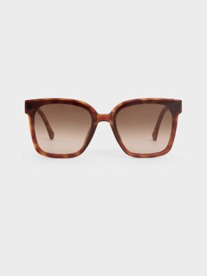 Charles & Keith - Brea Tortoiseshell Foldable Sunglasses